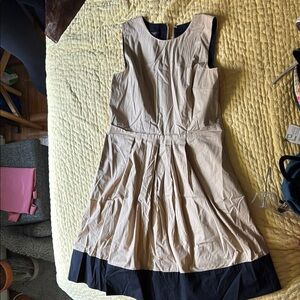 Talbot Stylish Tan and Black Dress